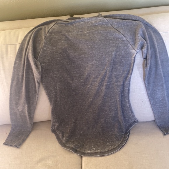 Chaser, gray, mock neck, long sleeve tee, size S - Picture 3 of 4